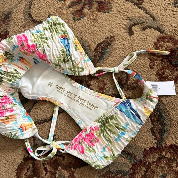 NWT Mid-Rise String Bikini Swim Bottoms IN Sailboat print - size S - Picture 5 of 6